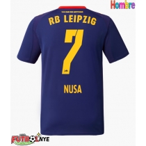 Camiseta RB Leipzig Antonio Nusa #7 Visitante Equipación 2025-26 manga corta